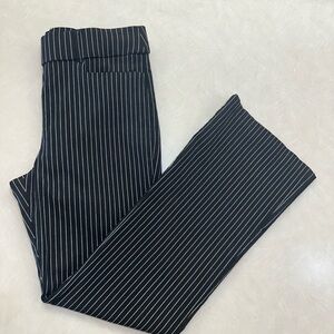 Maurices Black and White Pinstripe Trousers